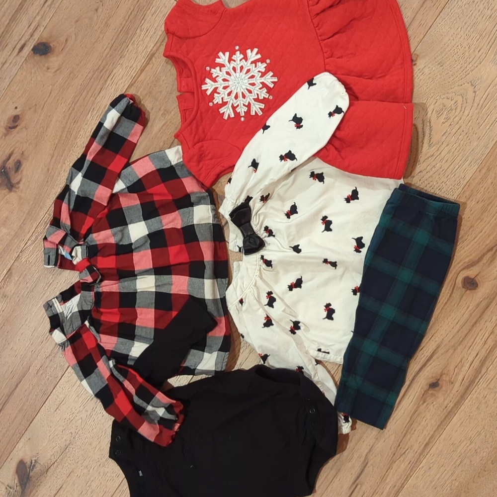6-12 Month Baby Gap Gymboree Holiday Winter Christmas Lot